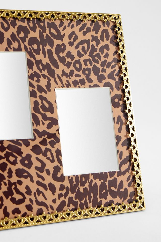 Leopard Print Square Double Photo Frame #4