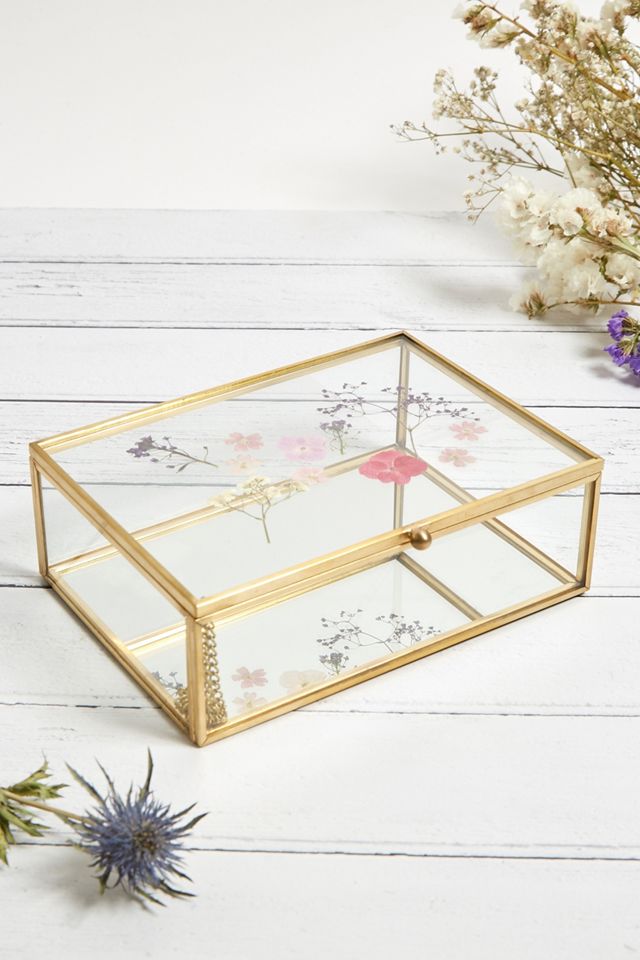Large Pressed Flower Rectangle Jewellery Box #2