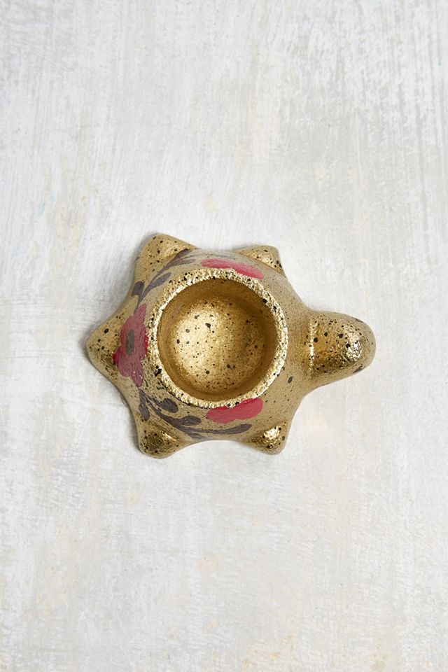 Gold Tiny Turtle Trinket Holder #1