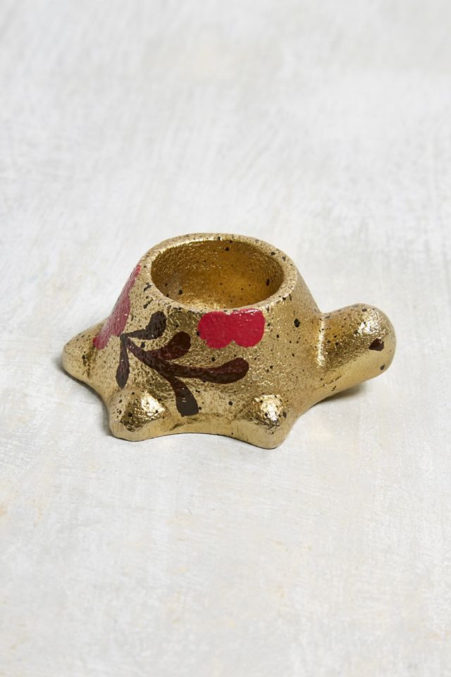 Gold Tiny Turtle Trinket Holder #2