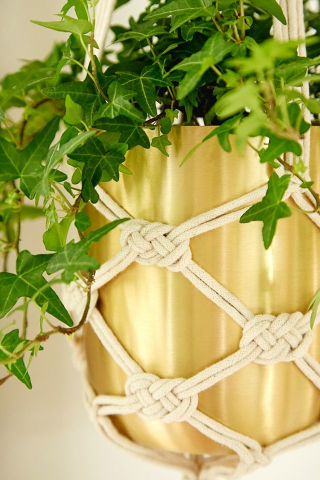 Macrame Hanging Plant Pot Holder #1