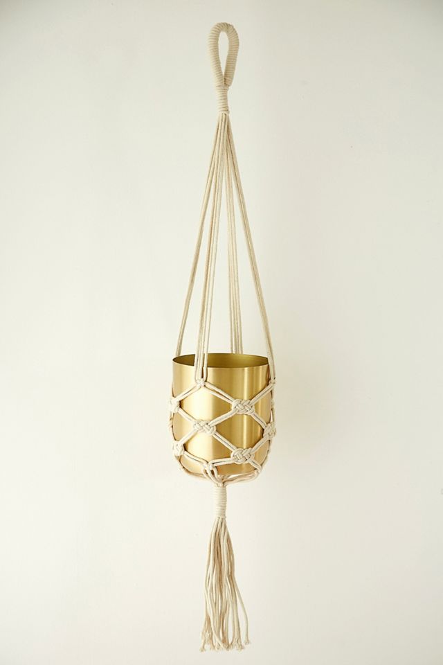 Macrame Hanging Plant Pot Holder #2