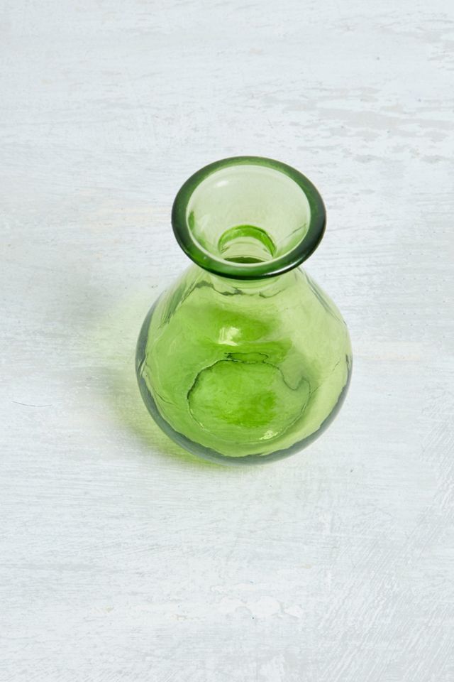 Green Recycled Glass Vase  #2
