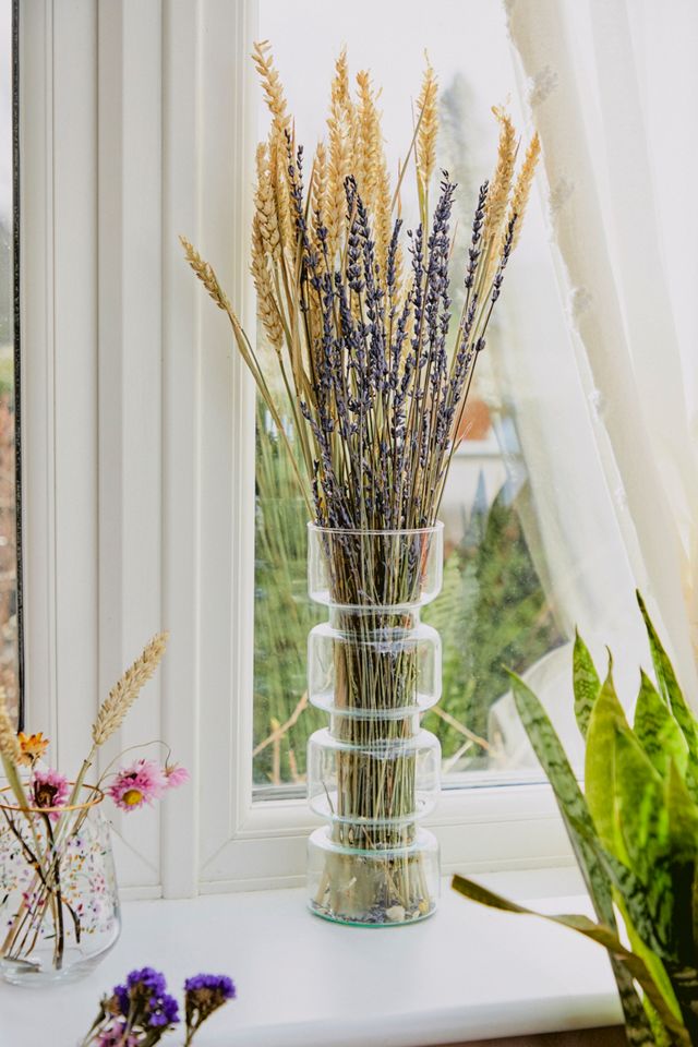 Tall Recycled Glass Vase Urban Outfitters UK