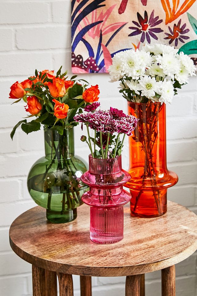 Paprika Glass Bubble Vase #2