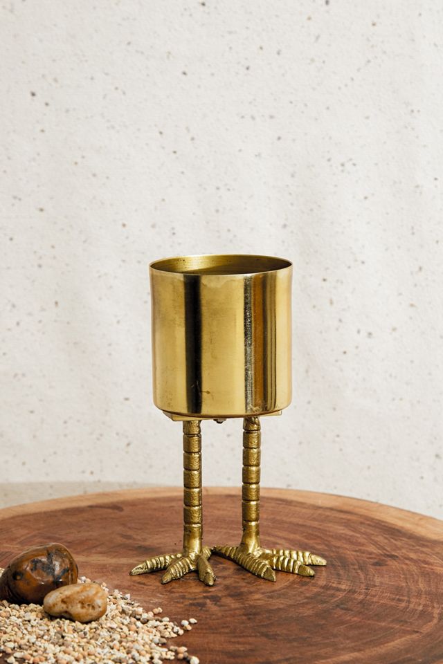 Gold Mini Birdie Planter #1