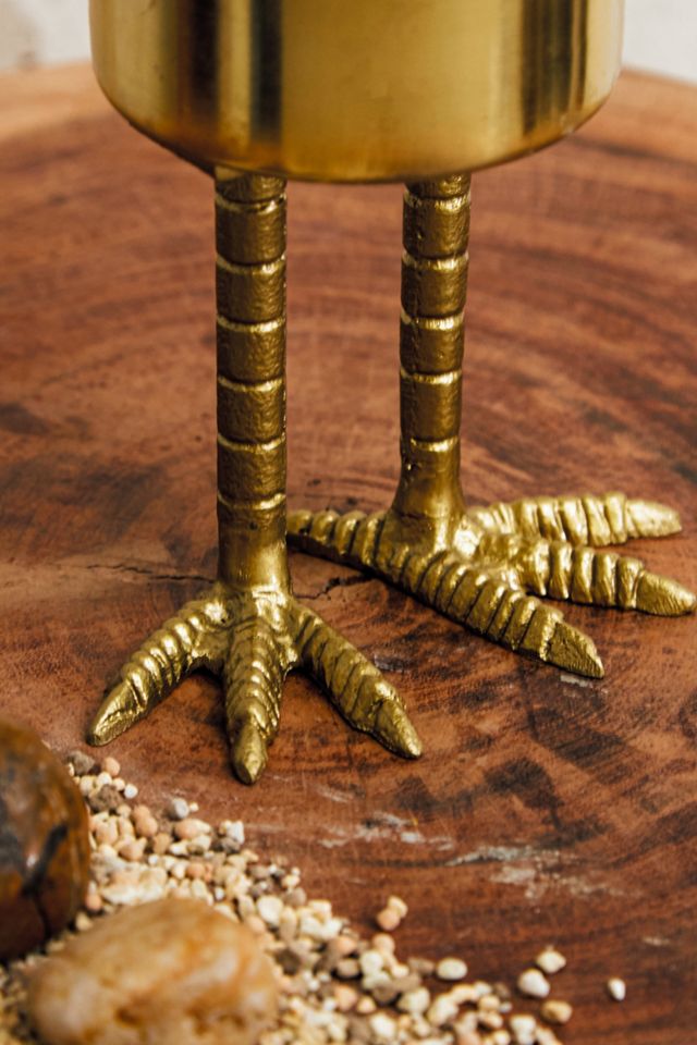 Gold Mini Birdie Planter #2
