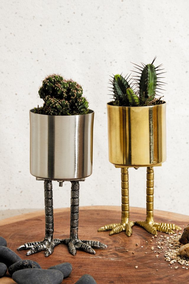 Gold Mini Birdie Planter #3
