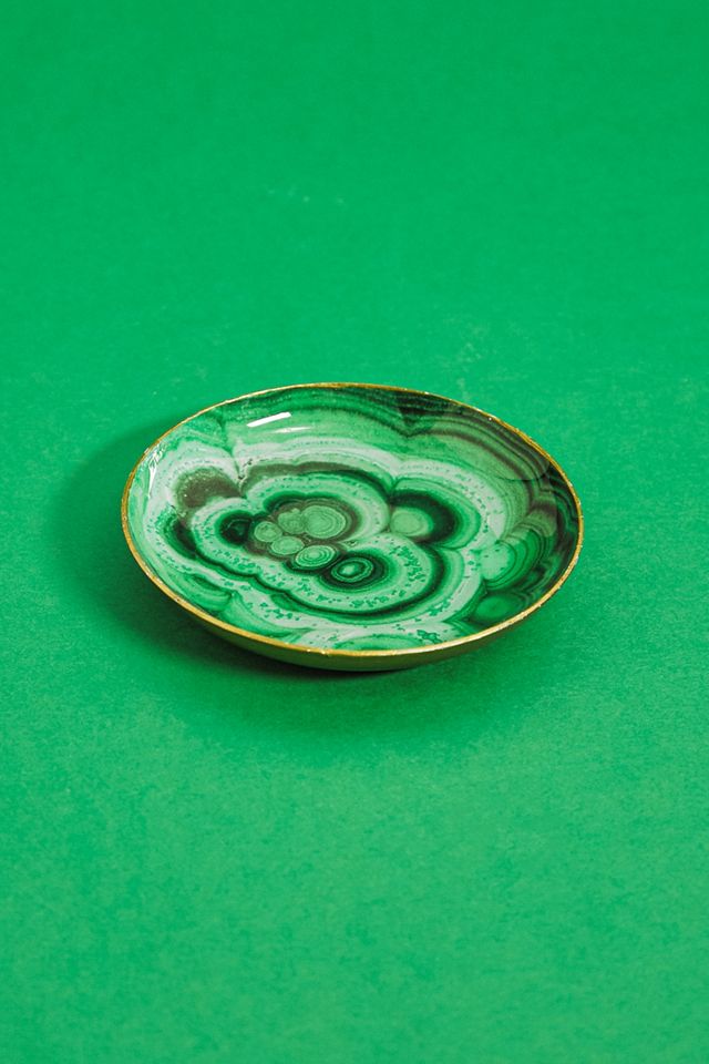Taupe Green Trinket Tray #1