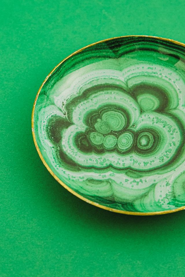 Taupe Green Trinket Tray #2