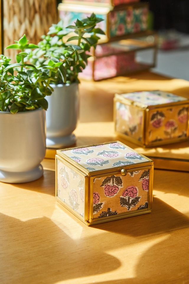 Boîte à bijoux moyenne Kantha #1