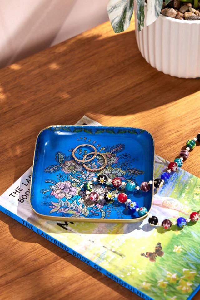 Bandeja de baratijas cuadradas florales vintage Urban Outfitters ES