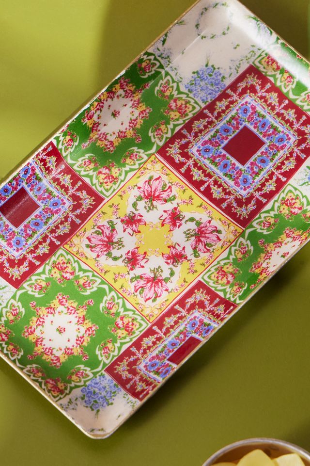 Vide-poche à imprimé écharpe en patchwork #2
