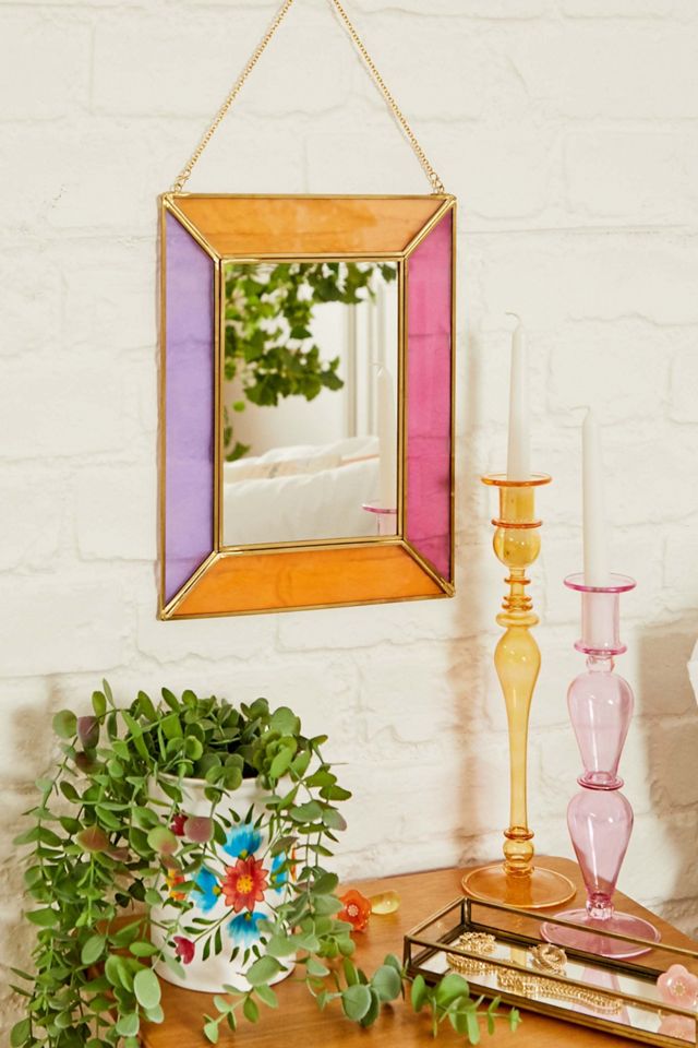 Coloured Glass Wall Mirror
