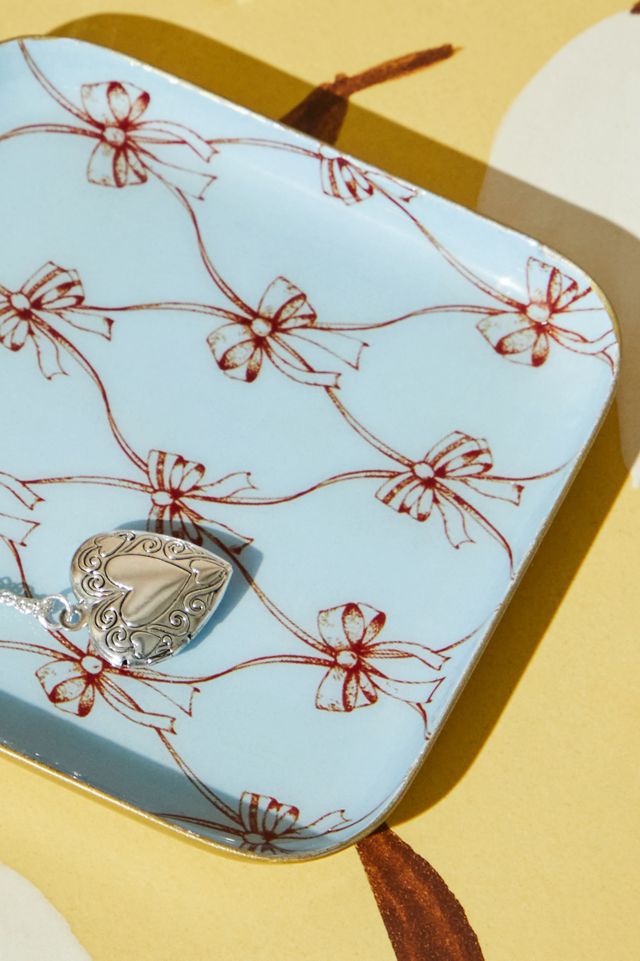 Plateau à bibelots nœud bleu #2