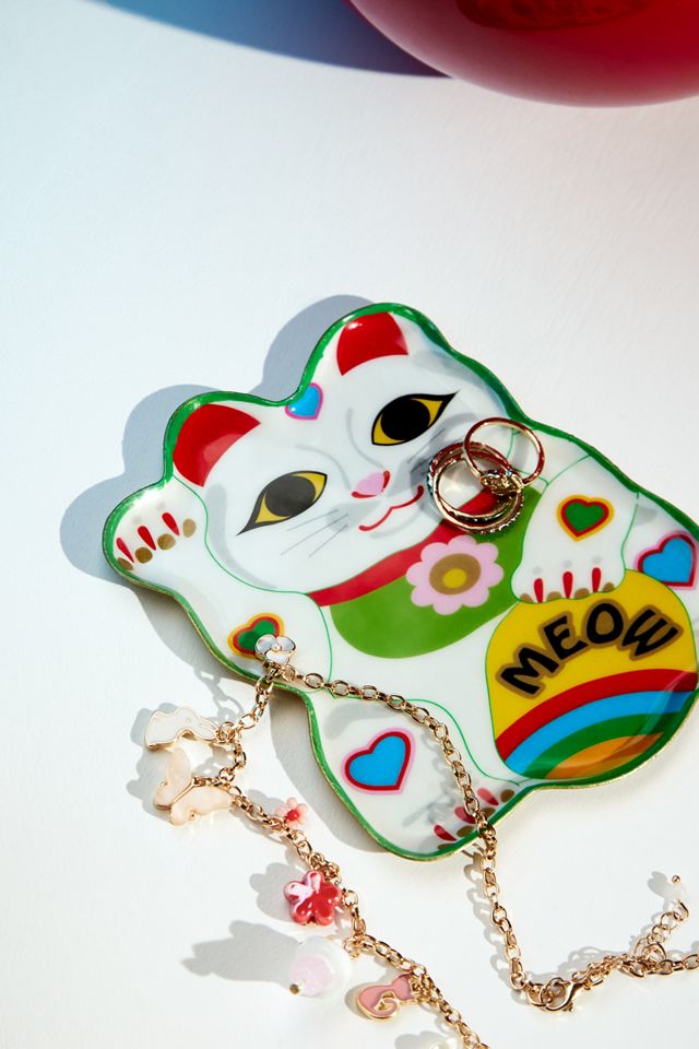 Lucky Cat Trinket Tray #1