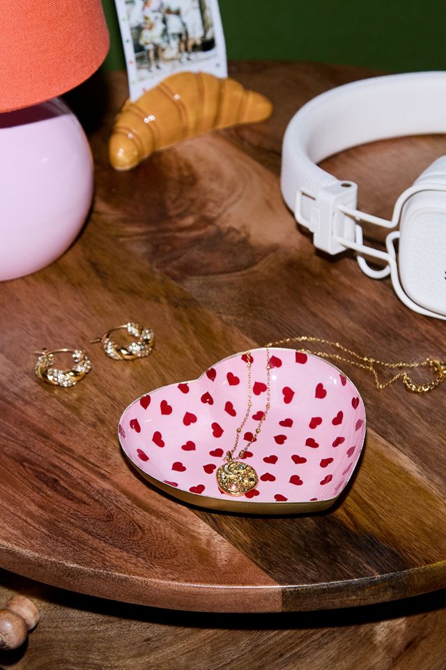 Pink Heart Trinket Dish #1