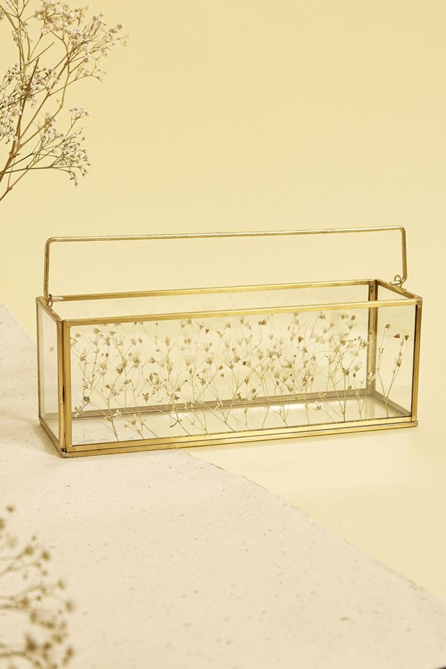 Long White Flower Jewellery Box #1