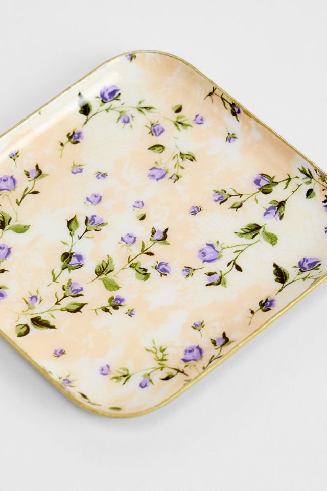 Ivy Floral Trinket Dish #1