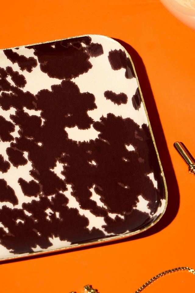 Cow Print Trinket Tray #1