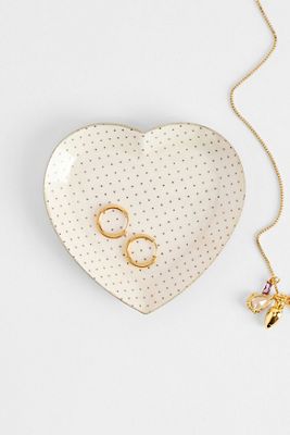 Plato de Recuerdos de Corazón de Lunares