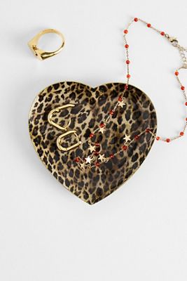 UO Leoparden-Herz-Schmuckschale