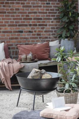 Deep Bowl Contemporary Fire Pit - Black ALL at Urban Outfitters
