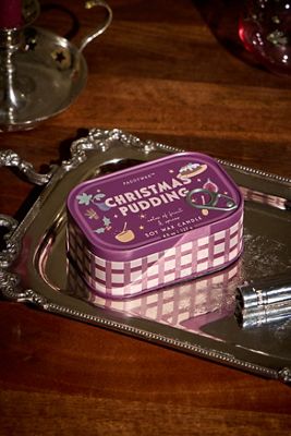 Bougie en étain à la cire de soja Christmas Pudding Bistro Paddywax
