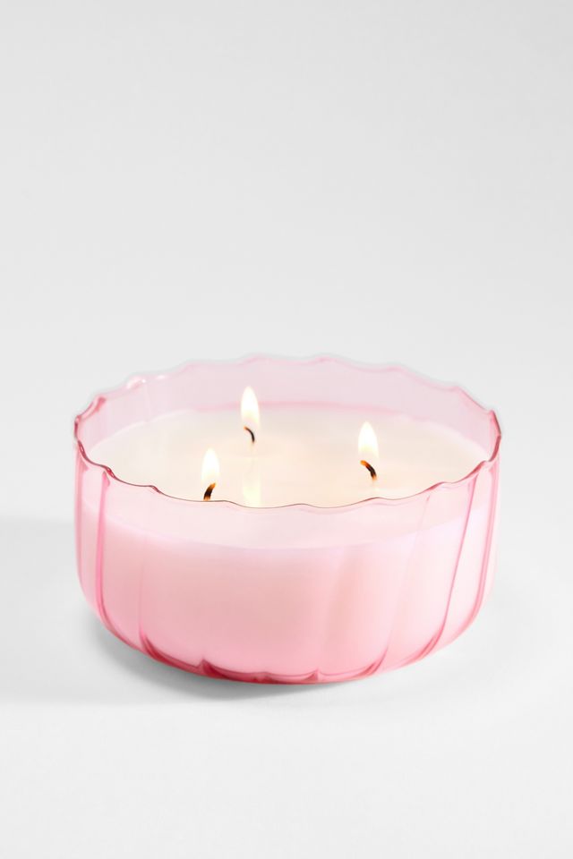 Paddywax Ripple Desert Peach 12oz Glass Candle #2