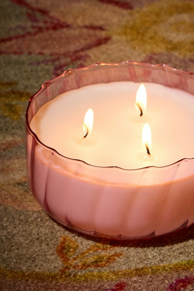 Paddywax Ripple Desert Peach 12oz Glass Candle #1