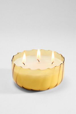 Paddywax Ripple Golden Ember 12oz Glass Candle