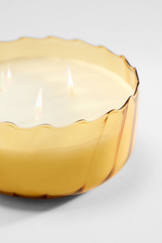 Paddywax Ripple Golden Ember 12oz Glass Candle #1