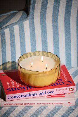 Paddywax Ripple Golden Ember 12oz Glass Candle