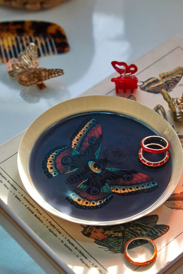 Blue Butterfly Trinket Tray Urban Outfitters UK