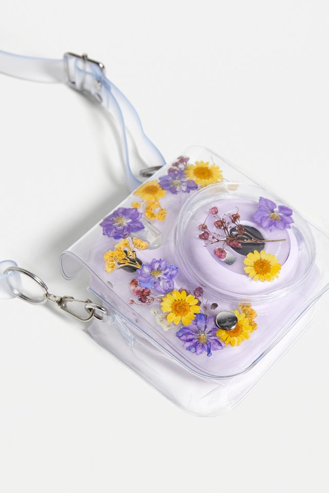Lust - Étui Instax Mini fleurs violettes et jaunes, exclusivité UO #1