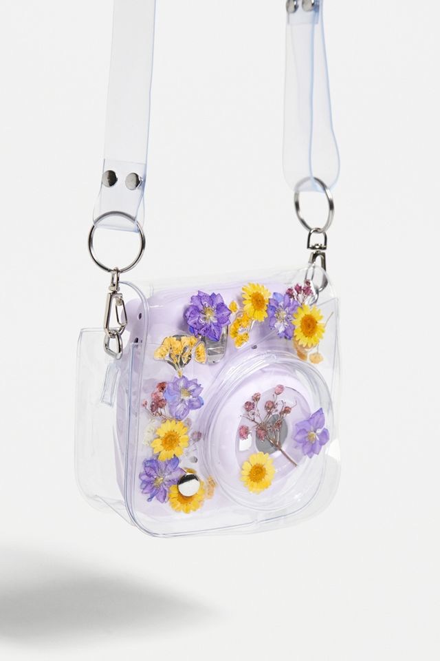 Lust - Étui Instax Mini fleurs violettes et jaunes, exclusivité UO #2