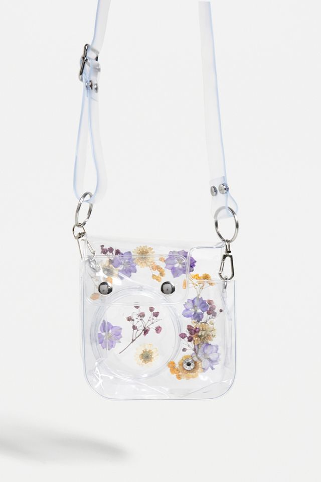 Lust - Étui Instax Mini fleurs violettes et jaunes, exclusivité UO #3