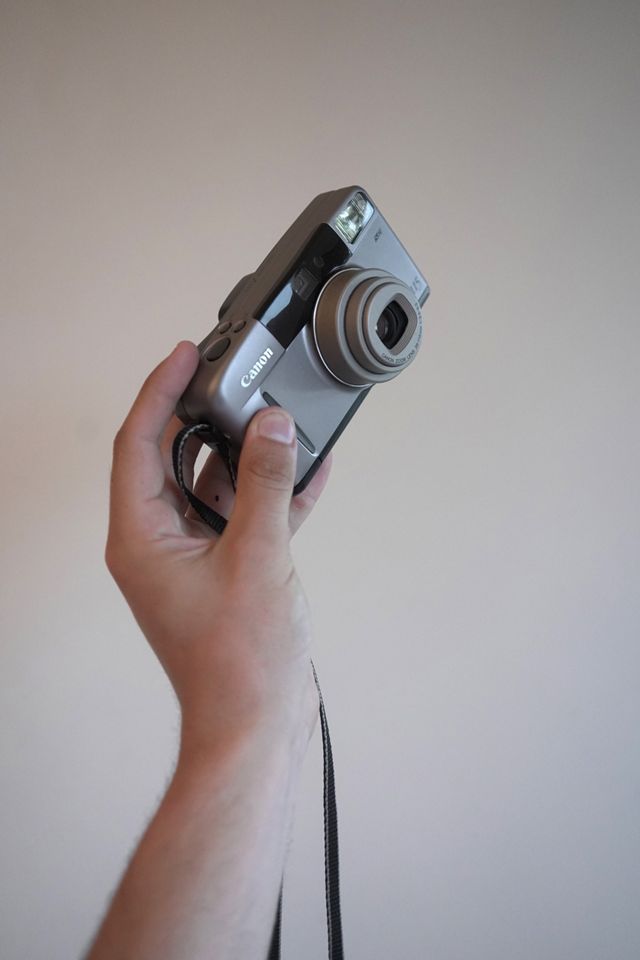 Vintage Canon Silver Z115 Camera With Case | Urban Outfitters UK
