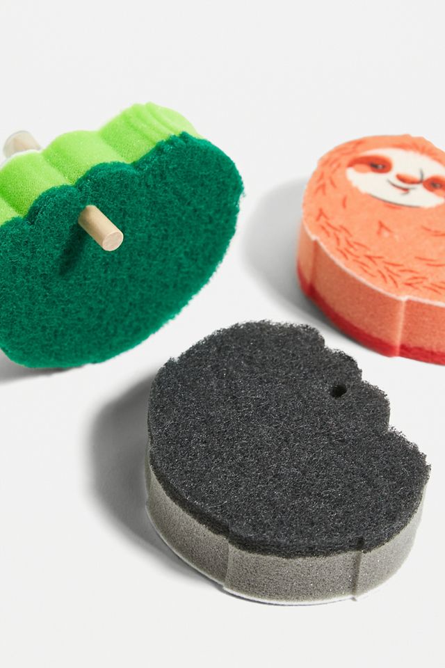 Slow Clean Sloth Sponges 3-Pack | Urban Outfitters UK