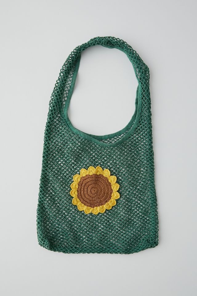 Woven Sunflower Market Bag #1