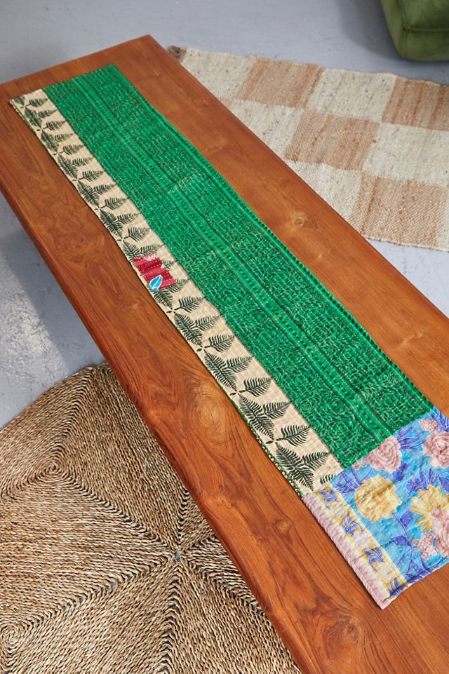 Urban Renewal One-Of-A-Kind Vintage Kantha Table Runner  #1