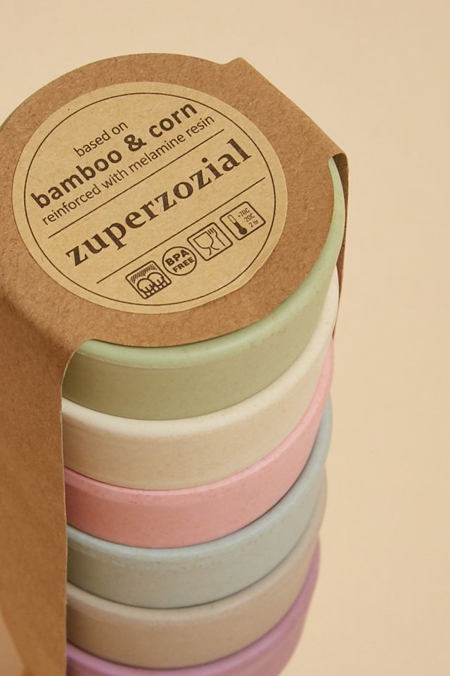 Zuperzozial - Lot de 6 coquetiers en bambou #2