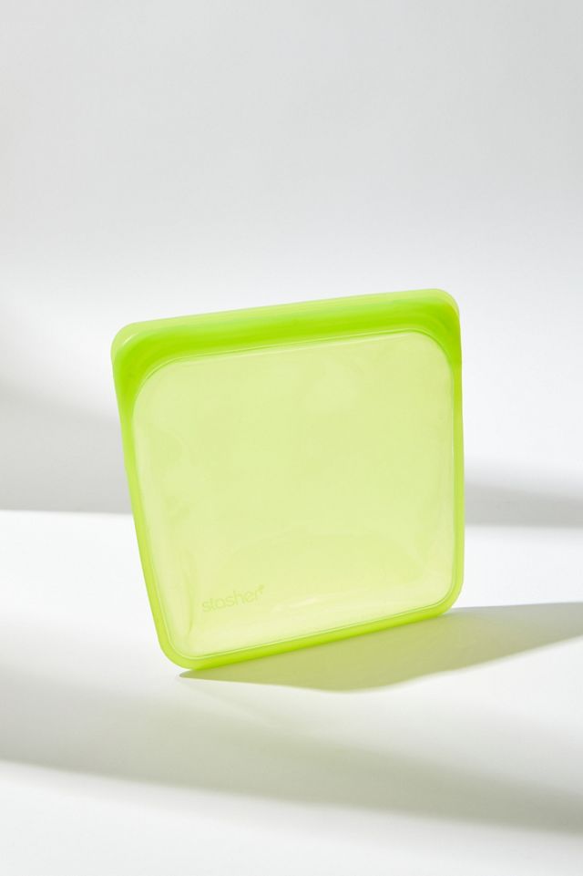 Borsa sandwich riutilizzabile verde Stasher #1