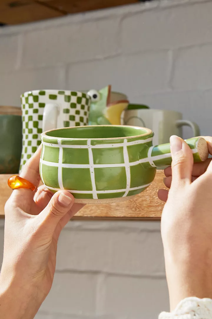 urbanoutfitters.com | Green Grid Soup Bowl