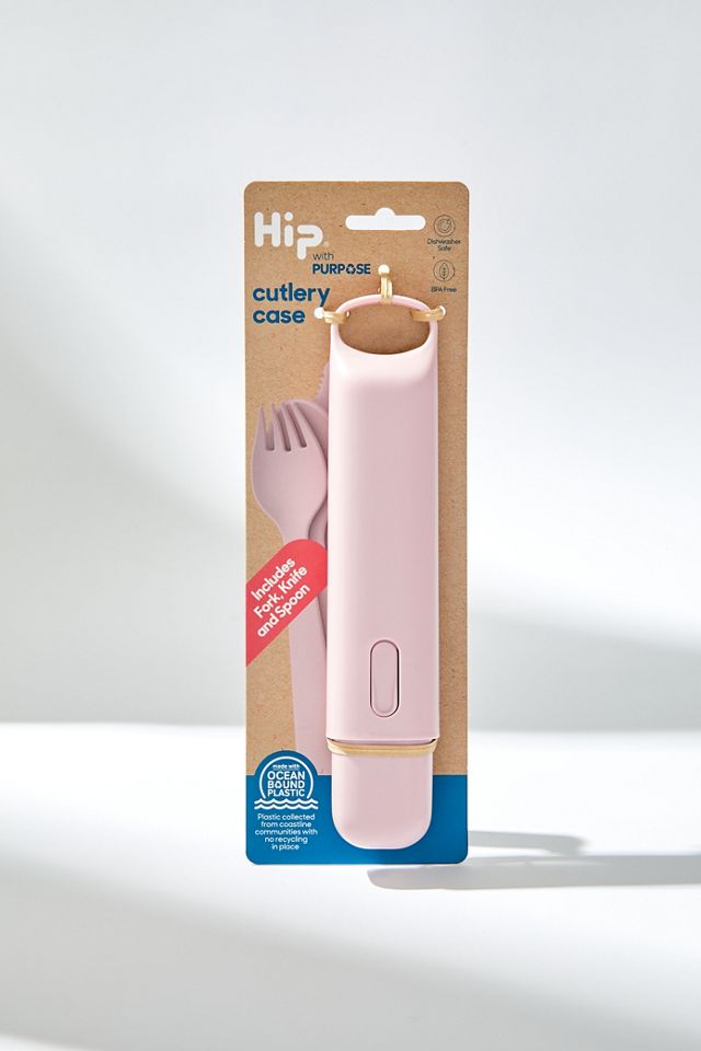 Hip Dusty Pink Reusable Cutlery & Case Urban Outfitters UK