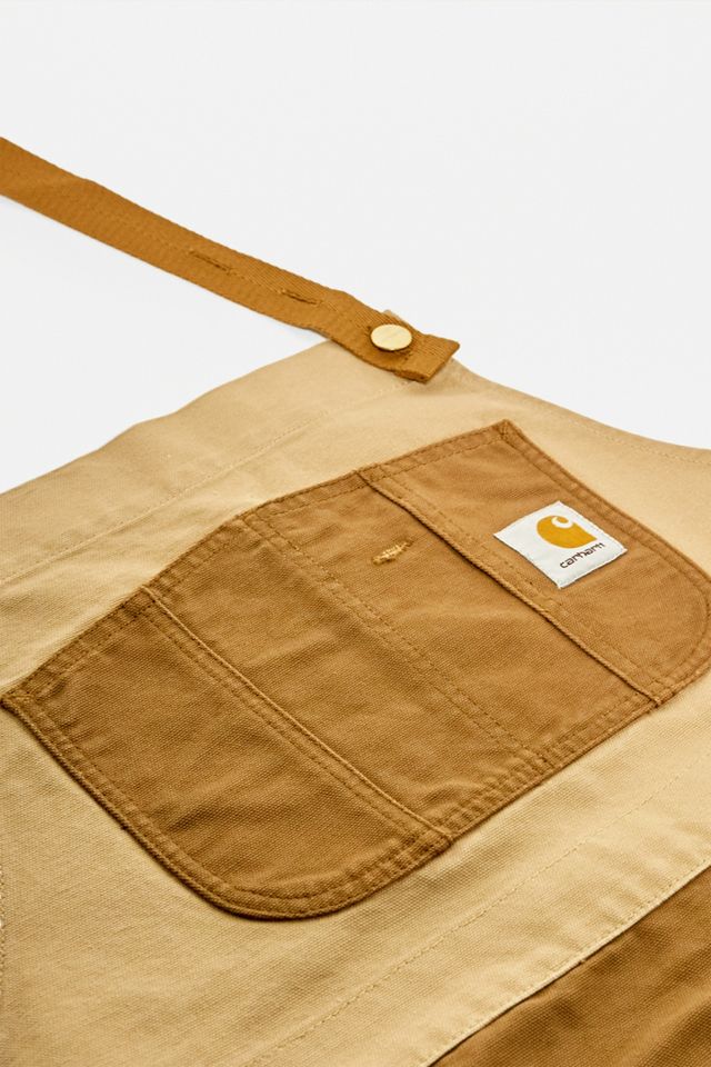 Carhartt WIP Dusty Brown Tonare Bib Apron | Urban Outfitters UK