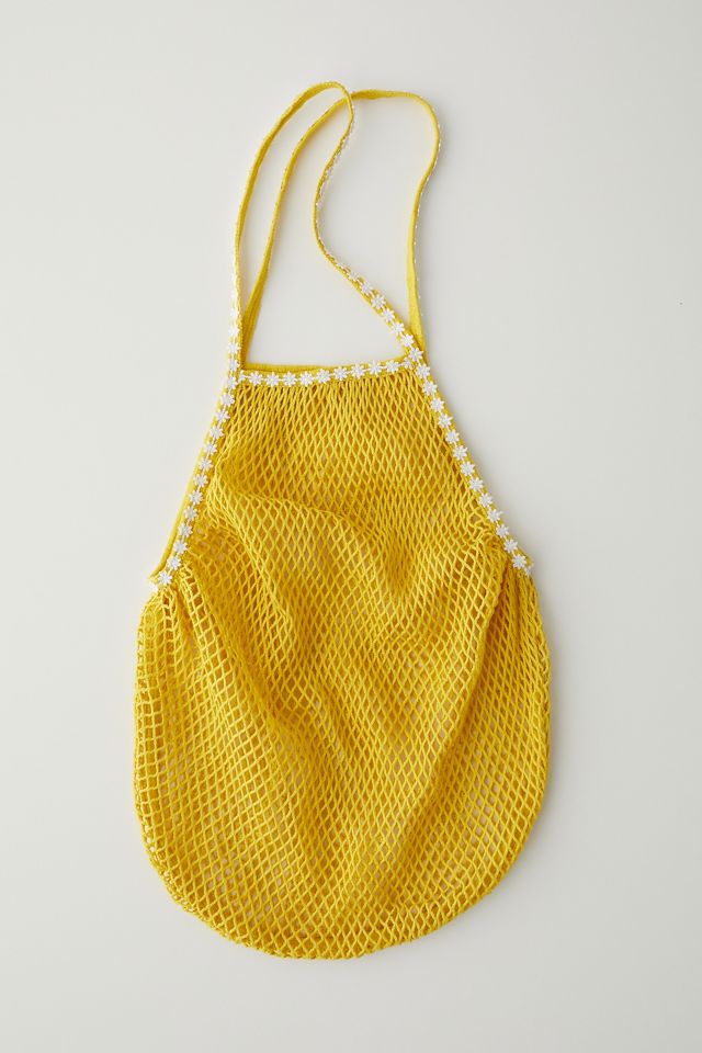 UO - Filet de courses à garnitures marguerites jaune  #1