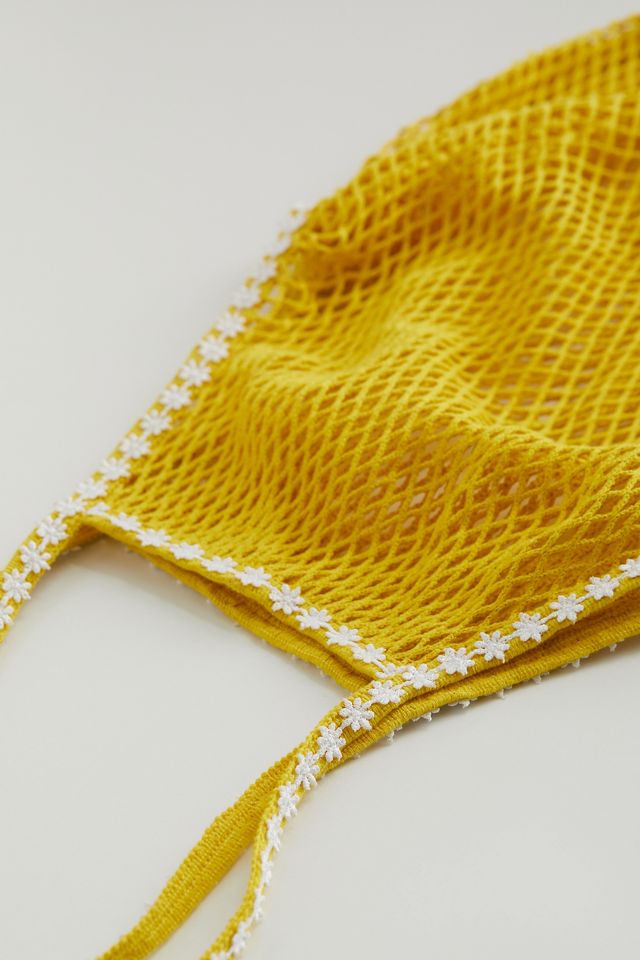 UO - Filet de courses à garnitures marguerites jaune  #2