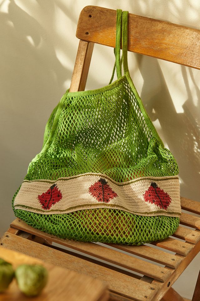 UO Ladybird Green Market Bag  #1