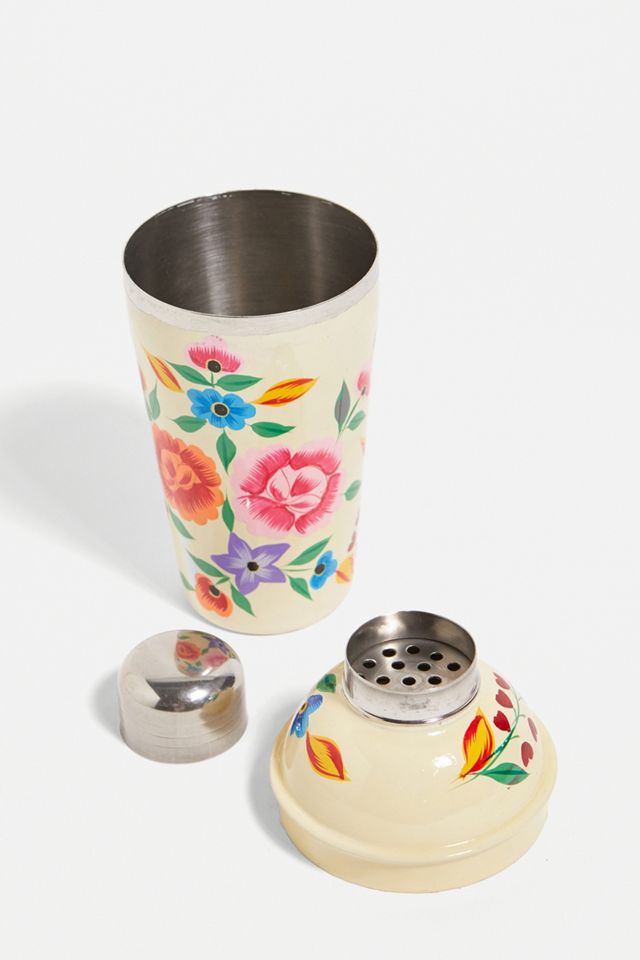 Birch & Yarn - Shaker à cocktail peint à la main motif floral | Urban ...